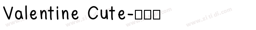Valentine Cute字体转换